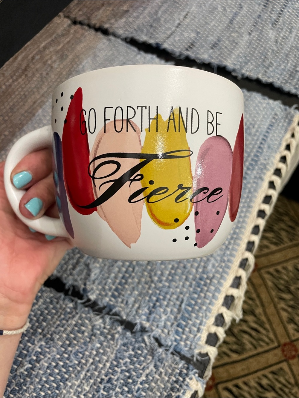 Wild Sage Go Forth and Be Fierce Colorful Ceramic Mug - Picture 7 of 8
